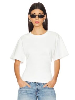 EB Denim White Short-Sleeve Crewneck Tee